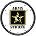 ARMY ~Wall Clock~ us military soldier strong new gift