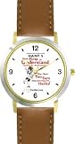 Habit 5 - Seek First to Understand (English Text) - DELUXE TWO-TONE WATCH from THE 7 HABITS - WATCH COLLECTION BY WATCHBUDDY&reg; - Arabic Numbers - Brown Leather Strap-Size-Women's Size-Small