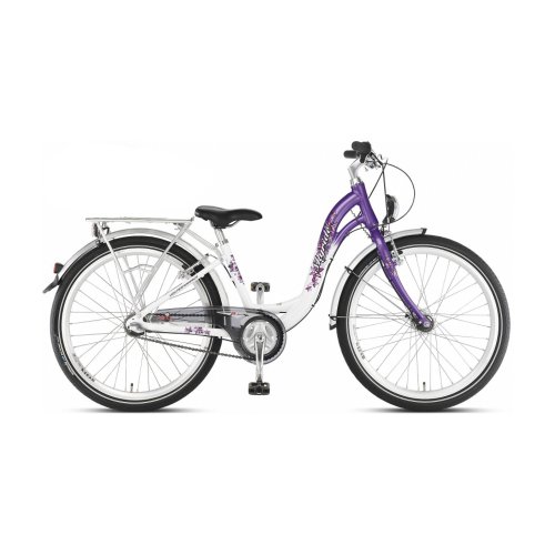 Puky Skyride 24-7 Alu kid's bike white purple (2013) (Frame size: 35 cm)
