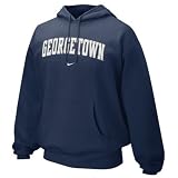 Nike - Nike Georgetown Hoyas Navy Blue Printed Fleece Hoody Sweatshirt