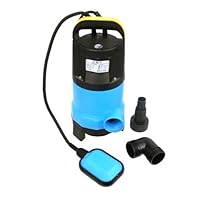 Heavy-Duty 1/2 HP Dirty Water Submersible Pump with Float Switch - 1,800 Gallons-Per-Hour Evacuation