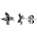 Tiny Sterling Silver Hummingbird Stud Earrings