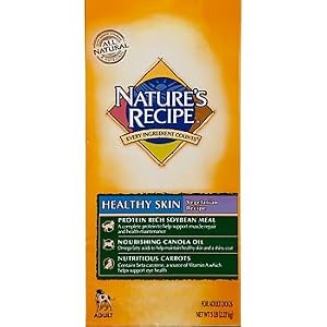 Nature\’s Recipe Dry Dog Food for Adult Dog, Healthy Skin Vegetarian Recipe, 15 Pound Bag