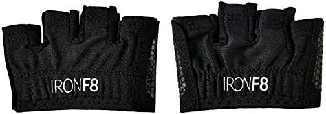 The Handgrip Workout Gloves for Crossfit, Weightlifting, WOD, with Callus Guard &amp; Enhanced Silicone Grip Palm (Black, Medium)