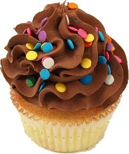 Chocolate Cupcake 3 Pack Fake Food