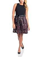 Ornella Dutti Vestido Catelyn (Negro / Burdeos)