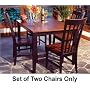 Home Styles Side Chairs (Set of Two) - Black with Cherry Seats 88-5173-80