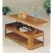 Oak Veneer Finish Coffee Table With Lift Up Top By Coaster Furniture
