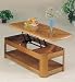 Oak Veneer Finish Coffee Table With Lift Up Top