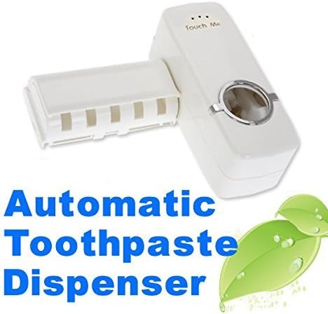 EIN Hands Free Toothpaste Dispenser Automatic Toothpaste Squeezer and Toothbrush Holder for 5 Brushes Set by EIN