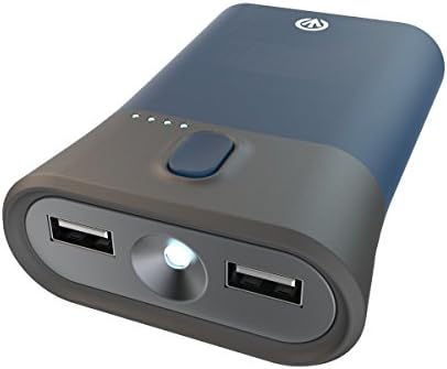 iFrogz Golite Traveler, 9000mAh Portable Charger and Flashlight for Smartphones, and Tablets - Retail Packaging - Blue