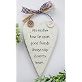 Best Friends Wooden Heart keepsake Gift Plaque/Sign