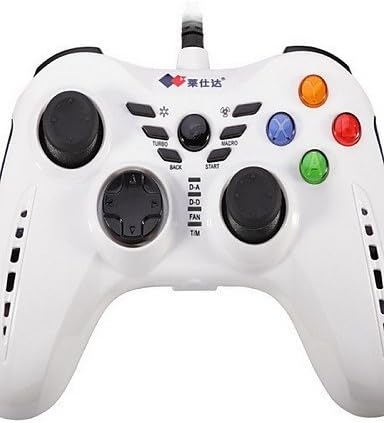 PXN-8606 Dual Shock Rechargeable Wired Game Controller for PC / /Ps3