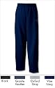 Champion Double Dry Classic Wicking Fleece Open Bottom Pant P2227, Navy, L