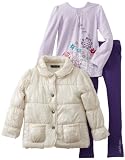 Calvin Klein Girls 2-6X Puffy Jacket With Tee And Jean