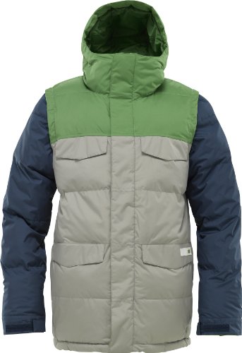 Burton Herren Snowboardjacke DEERFIELD PUFFY, iron grey/astro turf, Gr. XL, 253712 Preisvergleich