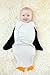 100% Organic Cotton Simple Swaddles (Penguin), 3-6M