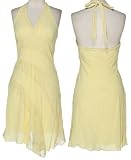 LA BELLE Gauze Lace Halter Dress