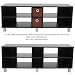 Furinno TV Enterntainment Center with 2 Bin Drawers - Espresso Finish, 10001