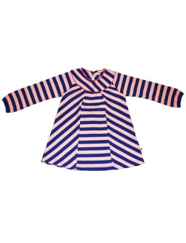 Green Cotton Baby - M&auml;dchen Babybekleidung/ Kleid, gestreift 1550043400, Karen, Gr. 56, Vi Preisvergleich