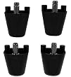 Ball Chair Height Adapters for Isokinetics Inc. or Gaiam® Ball Chairs - Set of 4 - Black