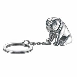 Alfred Dunhill Streling Silver Bulldog Key Ring