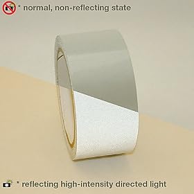 JVCC REF-7 Engineering Grade Reflective Tape: 2 in. x 10 yds. (Silver-White)