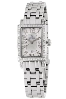 Gevril Womens 8249nlb Super Mini Quartz White Mother Of Pearl Diamond Watch by Gevril