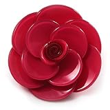 41UQRhgZ5JL. SL160  Romantic Pink Plastic Rose Brooch