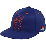 adidas New York Knicks Royal Blue Flat Bill 210 Fitted Hat- (Large/X-Large)