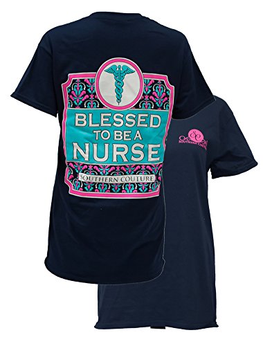 Southern Couture Women's Blessed To Be a Nurse Short-Sleeve Tee Shirt