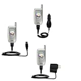 Deluxe Kit for the Samsung SCH-A530 includes a USB cable with Car and Wall Charger - Gomadic Brand w/ TipExchange Technology
