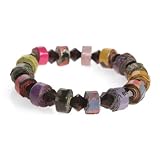  : Beads and Recycled Magazines Black Bracelet "Brazilian Bead Bonanza Bracelet [Black]"
