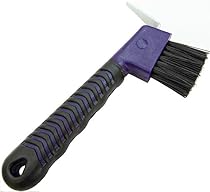 Intrepid International Rubber Hoof Pick with Brush, Purple
