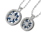 Stainless Steel Couples Spinning Snowflake Medallion Pendant Necklace 16/20 24 41UQZZz5XxL. SL160 Stainless Steel Couples Spinning Snowflake Medallion Pendant Necklace 16/20 24