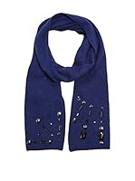 Alice Hannah Bufanda Lana Geometric Gem (Azul)