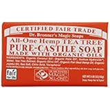 Dr. Bronner's Organic Pure Castile Tea Tree Soap, 5 oz - 2 Bars