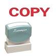 Xstamper One-Color Title Message Stamp, "Copy, " Pre-Inked/Re-Inkable, Red (1359)