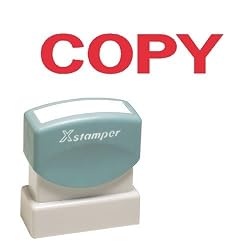 Xstamper One-Color Title Message Stamp, "Copy, " Pre-Inked/Re-Inkable, Red (1359)