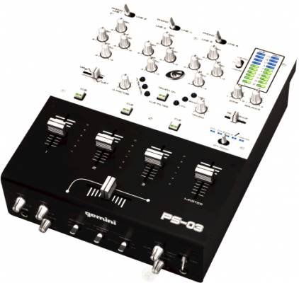 3-CHANNEL Dj Mixer with Dsp Filter Effects