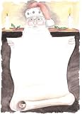 25 sheets of Christmas paper - writing paper - pre printed paper - xmas design - A4 Colour