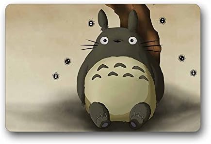 Handmade Goods Custom Japanese Anime My Neighbour toroto Machine Washable Top Fabric Non-slip Rubber Indoor Outdoor Home Office Bathroom Doormat Size 23.6.7