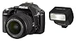 Pentax K2000 10.2MP Digital SLR Camera with 18-55mm f/3.5-5.6 DA L Lens and AF200FG Flash