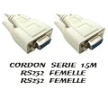 Cordon S�rie RS232 Femelle / Femelle - Prises DB9 -1.5 M