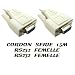 Cordon S�rie RS232 Femelle / Femelle - Prises DB9 -1.5 M