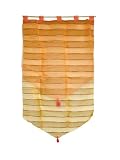 PAIRE DE DOUBLE VOILE 60x120 cm YOLANDE JAUNE ORGANZA