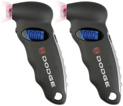 2 Pack - Chrysler Dodge Jeep Sedan Suv Truck Minivan Van Digital Tire Pressure Gauge Monitor Device with LED Light