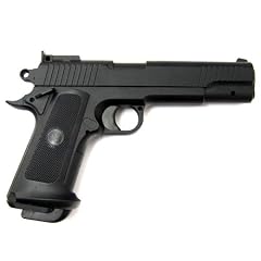 Schwere Softair Pistole aus Metall Model P911 in Schwarz 0,5J Zielsichere Pistole