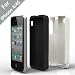 Acase(TM) iPhone 4 and 4S Superleggera PRO Dual Layer Protection (White/Black) case (Fits AT&T, Sprint and Verizon iPhone 4 and 4S)