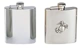 8oz Stainless Steel Marine Corp Logo or Plain Flask